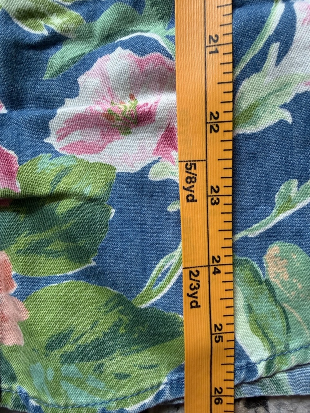 Vintage Denim Floral Women’s Shirt - Blue and Pink - Picture 11 of 11